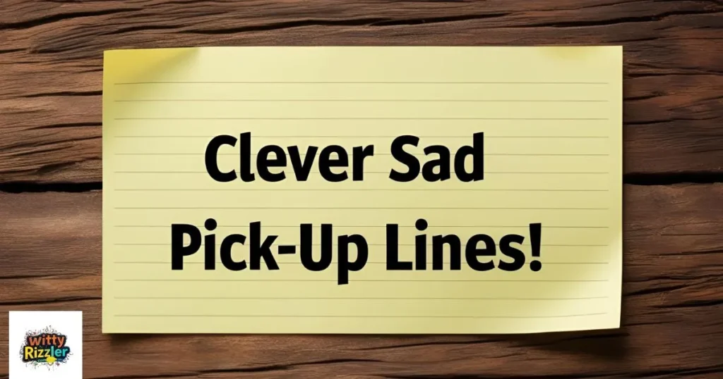 Clever Sad Pick Up Lines