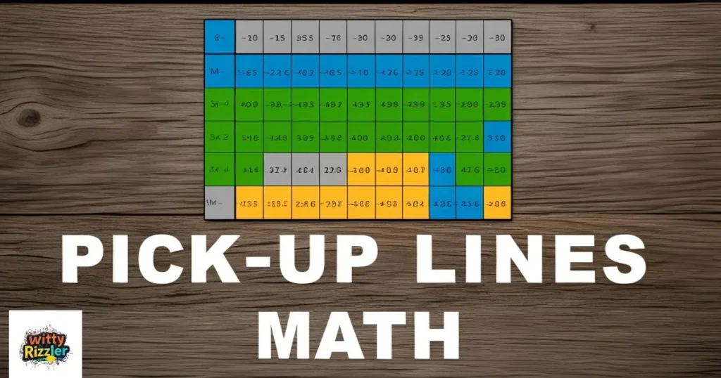 Pick Up Lines Using Math