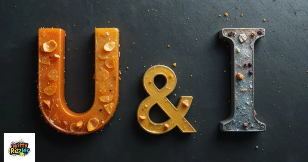 Alphabet Pick Up Line U and I